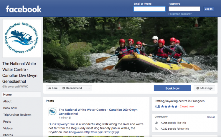 National White Water Centre Facebook