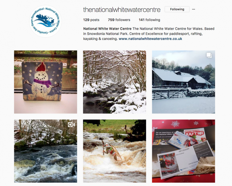 National White Water Centre Instagram